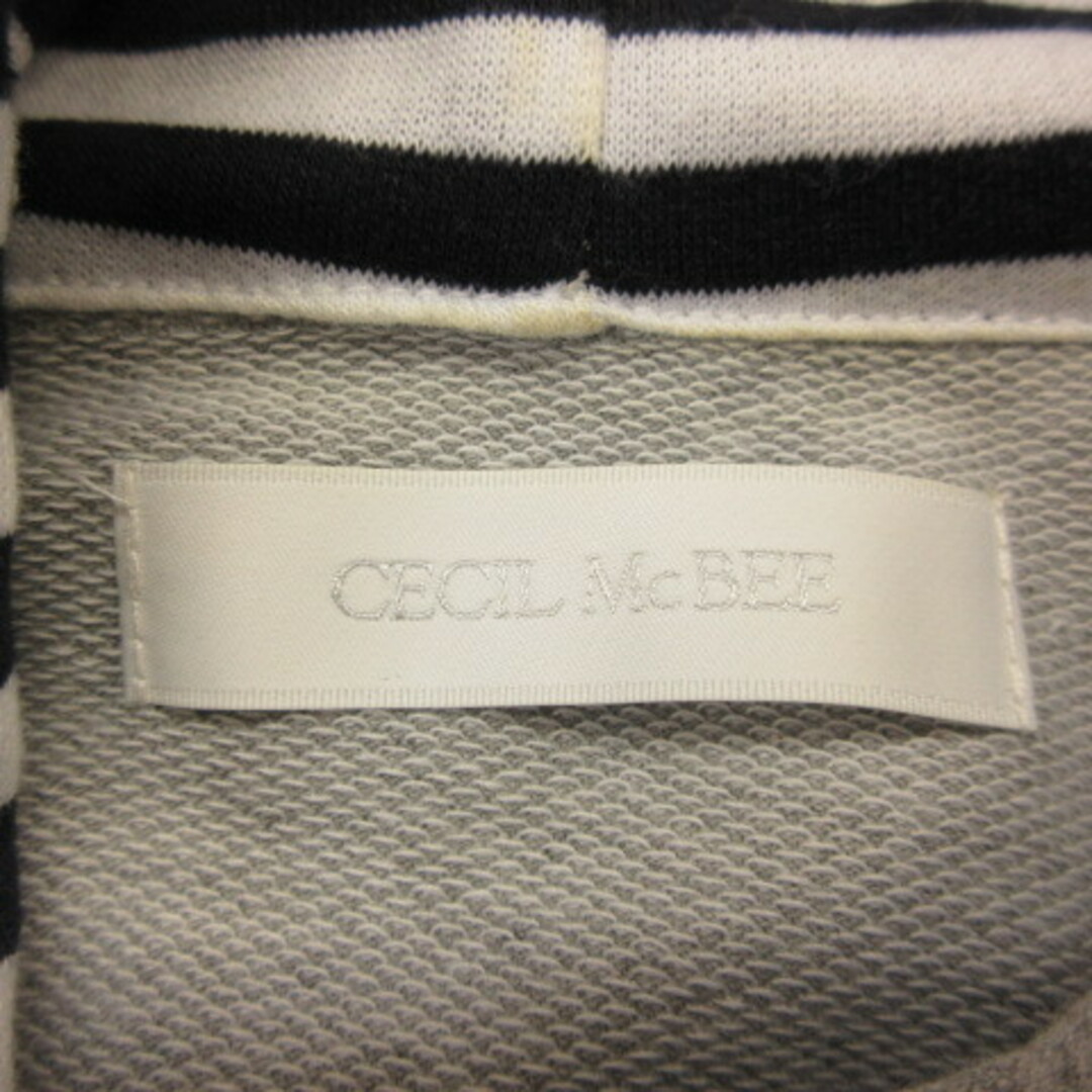 CECIL McBEE(セシルマクビー)のセシルマクビー CECIL McBEE パーカー 長袖 ボーダー ジップアップ レディースのトップス(パーカー)の商品写真