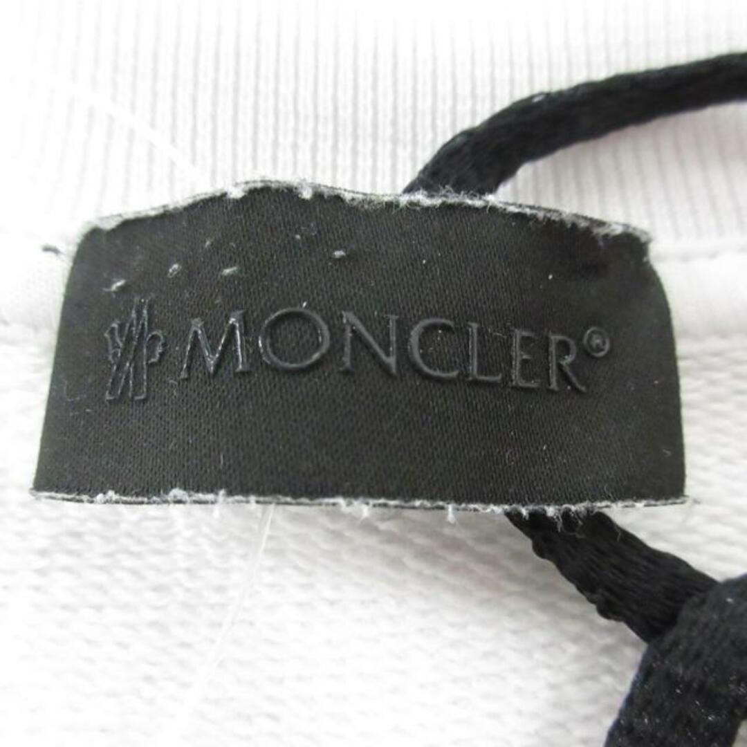 MONCLER(モンクレール)のMONCLER(モンクレール) トレーナー サイズM ユニセックス SWEATSHIRT H20918G00010 白×黒 ロゴ レディースのトップス(トレーナー/スウェット)の商品写真