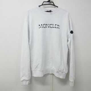 MONCLER - MONCLER(モンクレール) トレーナー サイズM ユニセックス SWEATSHIRT H20918G00010 白×黒 ロゴ