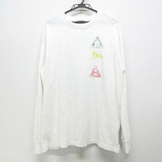 クリスチャンディオール(Christian Dior)のDIOR/ChristianDior(ディオール/クリスチャンディオール) 長袖Tシャツ サイズS メンズ - 393J675A0817 白×イエロー×マルチ クルーネック/23SS(Tシャツ/カットソー(七分/長袖))