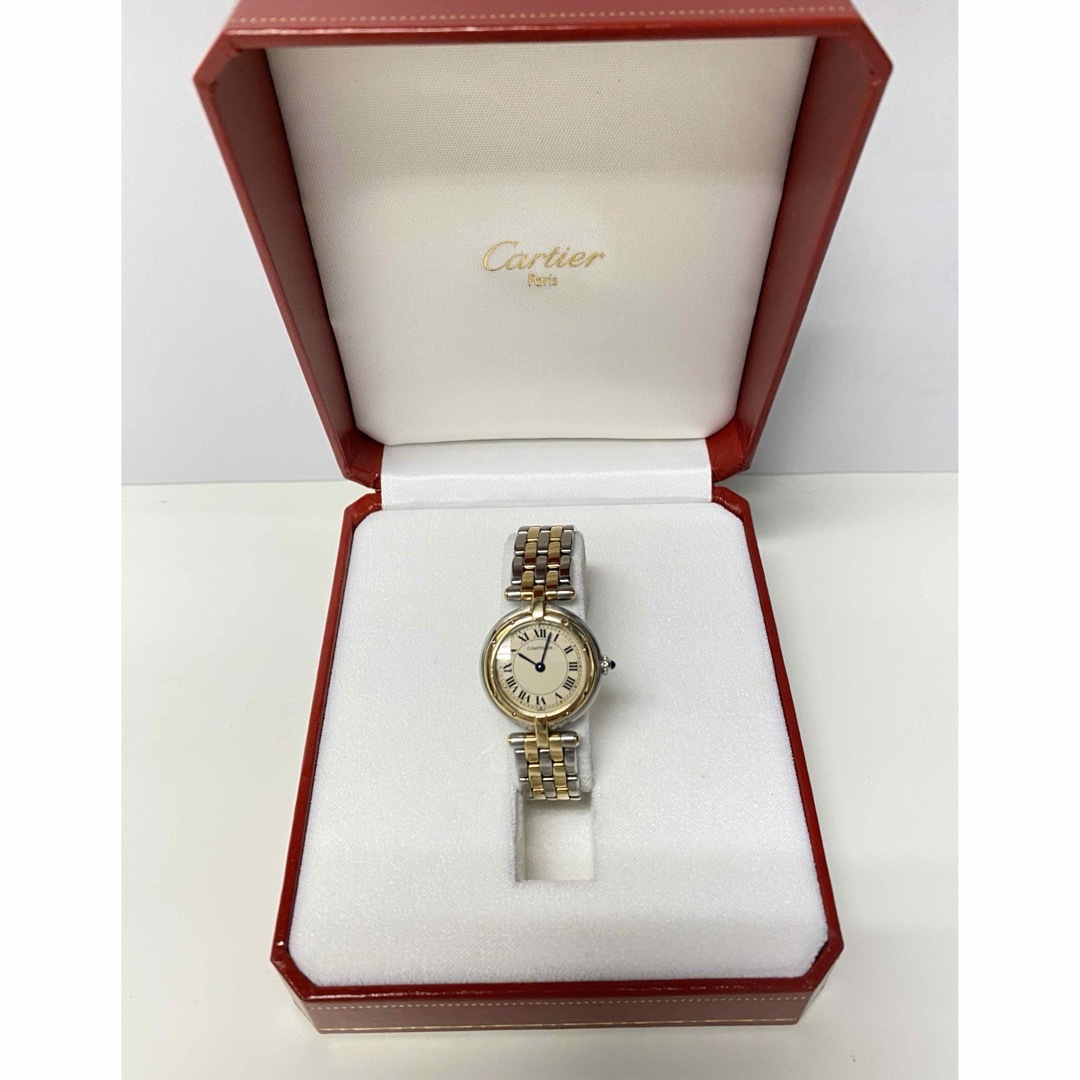 Cartier(カルティエ)の美品　カルティエ　パンテール　ヴァンドーム　SM　2ロウ　K18/SS　箱 レディースのファッション小物(腕時計)の商品写真