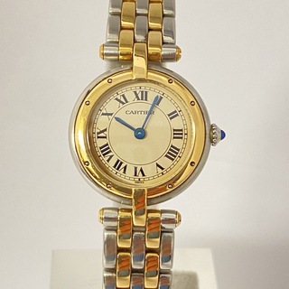 カルティエ(Cartier)の美品　カルティエ　パンテール　ヴァンドーム　SM　2ロウ　K18/SS　箱(腕時計)