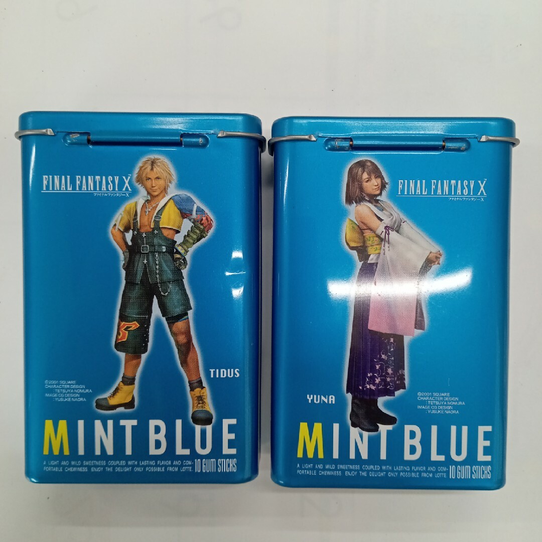 SQUARE ENIX(スクウェアエニックス)のファイナルファンタジーX MINT BLUE 空缶2個セット エンタメ/ホビーのフィギュア(アニメ/ゲーム)の商品写真