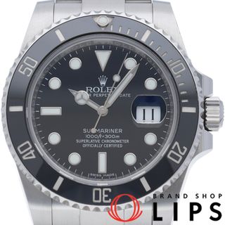 ロレックス(ROLEX)のロレックス サブマリーナ デイト 鏡面バックル Submariner Date 116610LN(ランダム) 箱 保証書 SS メンズ時計 ブラック 仕上げ済 美品 【中古】(その他)