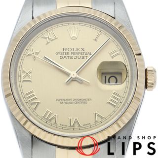 ロレックス(ROLEX)のロレックス デイトジャスト メンズ時計 Datejust Mens 16233(T) K18YG/SS メンズ時計 シャンパンカラー 仕上げ済 1988年 美品 【中古】(その他)