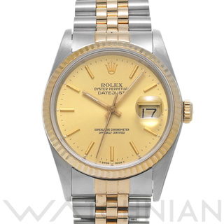 ロレックス(ROLEX)の中古 ロレックス ROLEX 16233 L番(1989年頃製造) シャンパン メンズ 腕時計(腕時計(アナログ))
