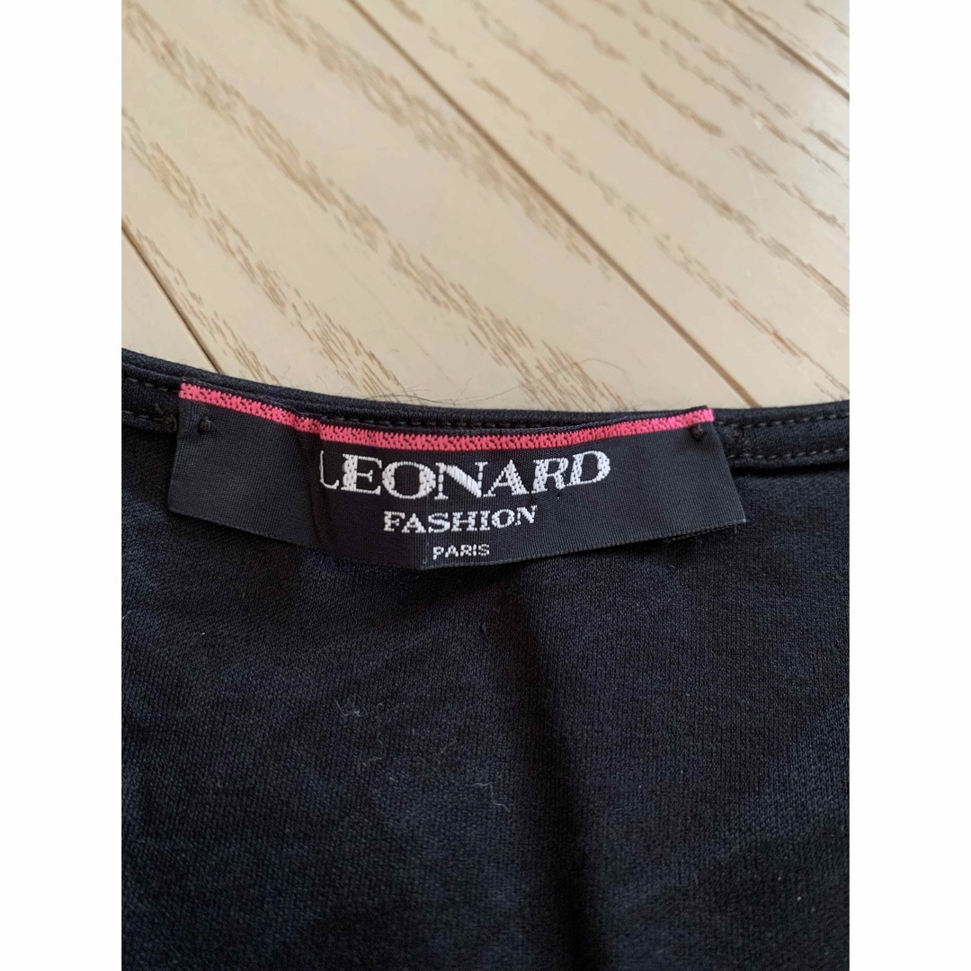 LEONARD - LEONARD レオナール 黒 タンクトップ Lの通販 by マイマイ