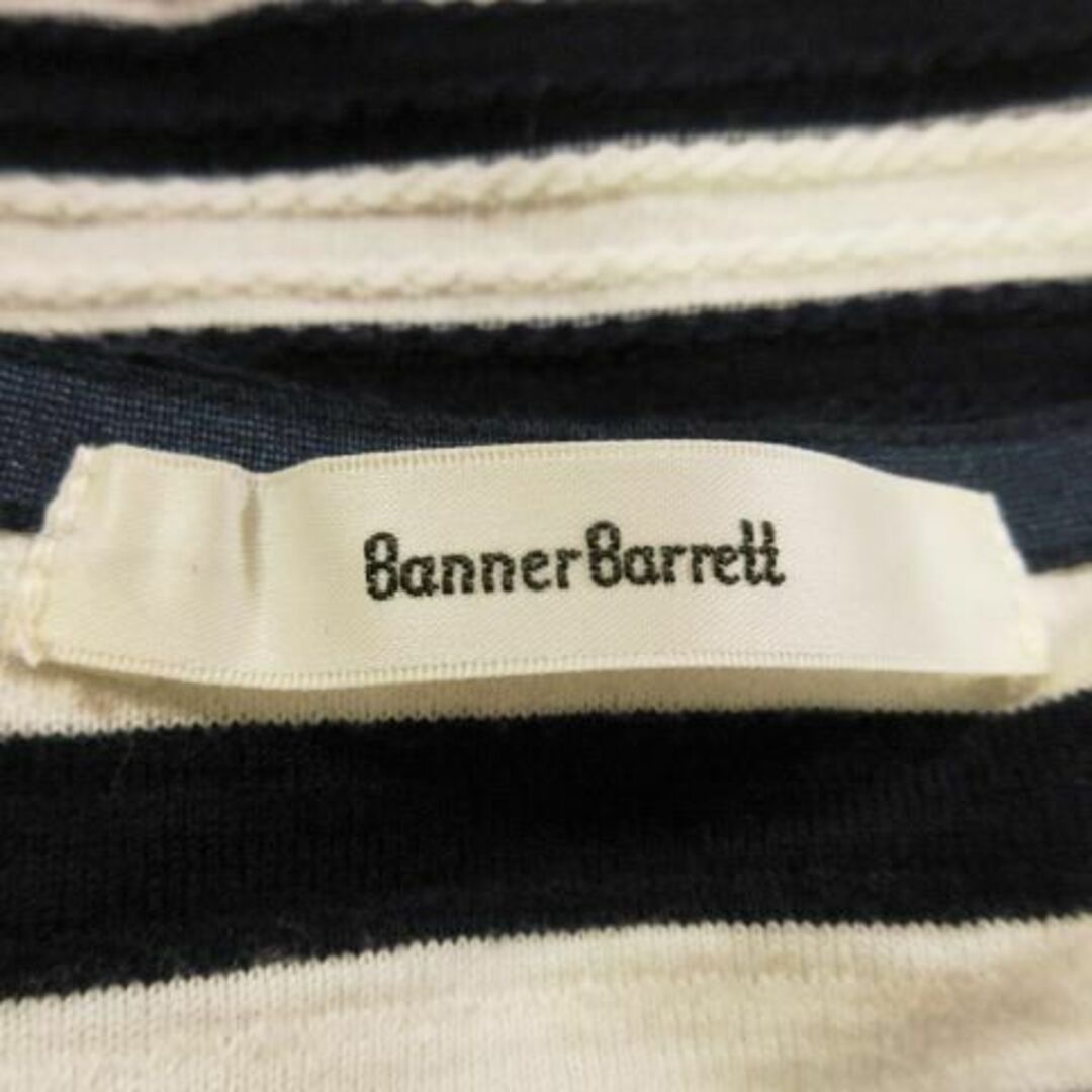 Banner Barrett(バナーバレット)のバナーバレット ひざ丈ワンピース ボーダー 38 白 210826MN7A レディースのワンピース(ひざ丈ワンピース)の商品写真