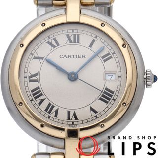 カルティエ(Cartier)のカルティエ パンテール ヴァンドーム ウォッチ MM コンビ 2ロウ Panthere Vendome 2Row 83084242 箱 保証書 修理書 K18YG/SS レディース時計 アイボリー 仕上げ済 美品 【中古】(腕時計)