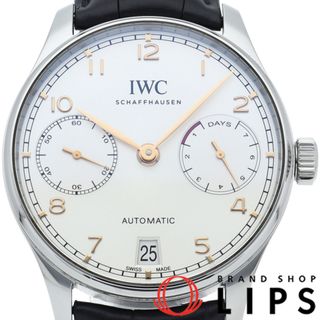 インターナショナルウォッチカンパニー(IWC)のインターナショナルウォッチカンパニー ポルトギーゼ オートマティック 7デイズ Portugieser Automatic 7 days IW500704 箱 保証書 SS/革 メンズ時計 シルバー 仕上げ済 美品 【中古】(その他)