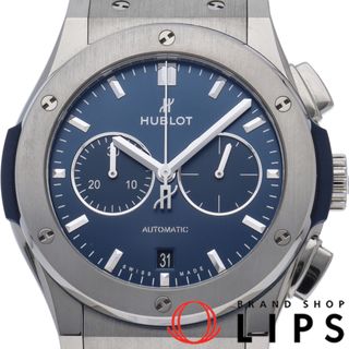 ウブロ(HUBLOT)のウブロ クラシック フュージョン チタニウム クロノグラフ 42mm Classic Fusion Chronograph Titanium 541.NX.7170.LR 箱 保証書 チタン/SS/ラバー メンズ時計 ブルー 美品 【中古】(その他)