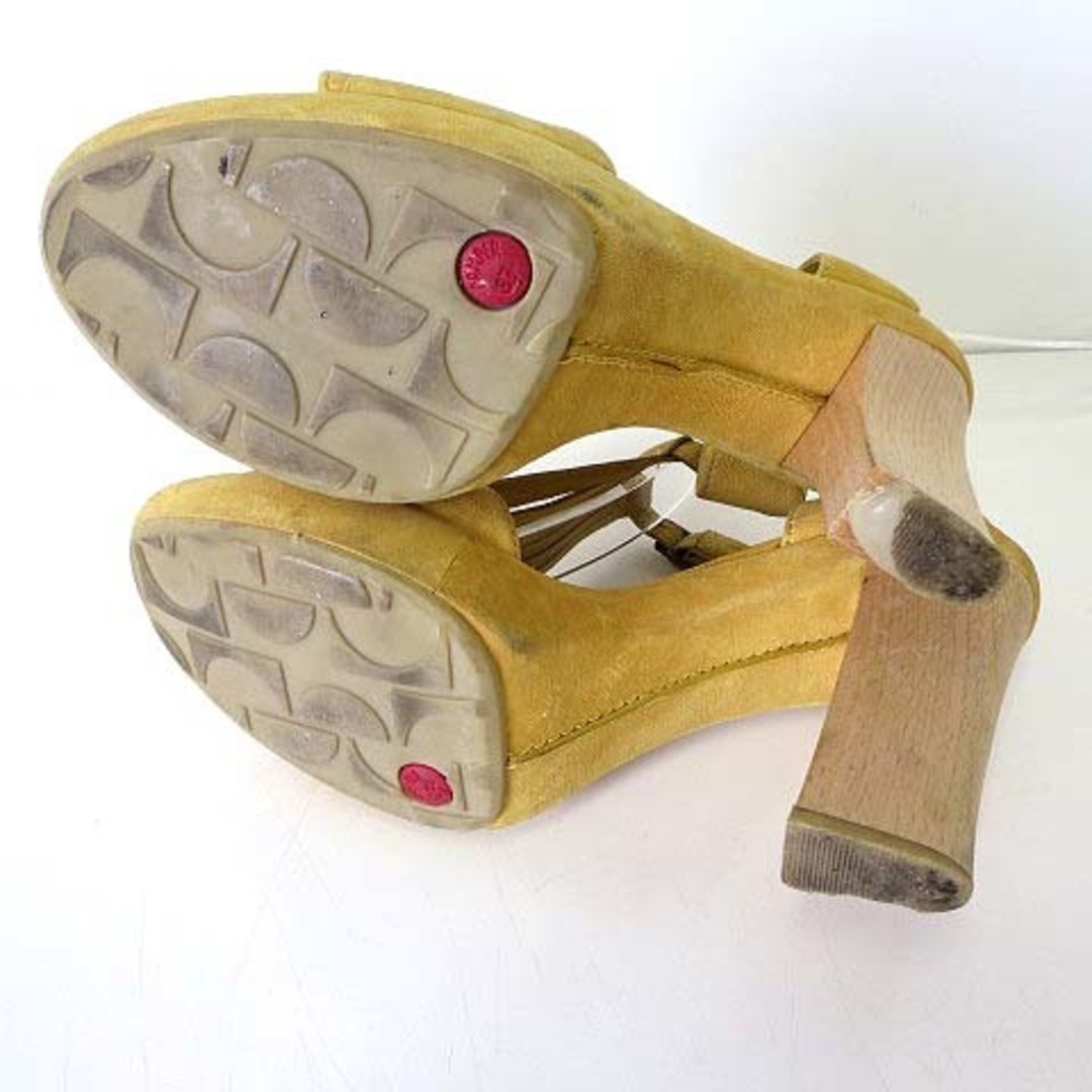 CAMPER(カンペール)のカンペール CAMPER サンダル ハイヒール レザー 37 黄色 23.5cm レディースの靴/シューズ(サンダル)の商品写真