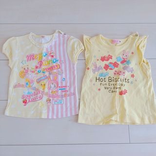 メゾピアノ(mezzo piano)の子供服 80サイズ Tシャツ メゾピアノ ミキハウス mezzo piano(Ｔシャツ)