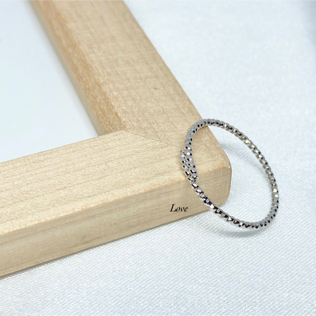 シンプル ワイヤーリング ステンレスリング ステンレス指輪 ピンキーリング レディースのアクセサリー(リング(指輪))の商品写真