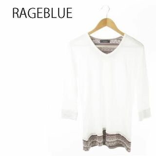 レイジブルー(RAGEBLUE)のレイジブルー Tシャツ カットソー 七分袖 レイヤード L 221130AO3A(Tシャツ/カットソー(七分/長袖))