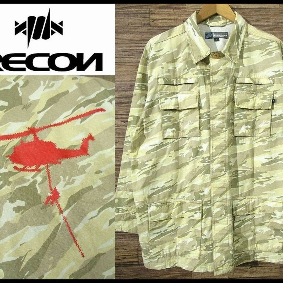 RECON(リーコン)のXL 初期 リーコン 有刺鉄線 タイガーカモ M-65 ファティーグ ジャケット メンズのジャケット/アウター(ミリタリージャケット)の商品写真