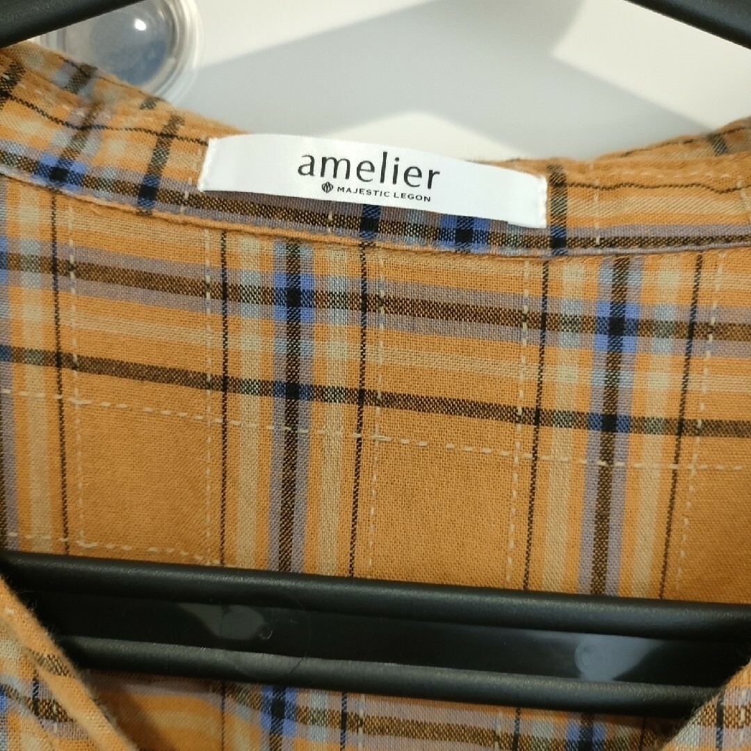 amelier MAJESTIC LEGON(アメリエルマジェスティックレゴン)のチェック柄　ロングワンピース レディースのワンピース(ロングワンピース/マキシワンピース)の商品写真