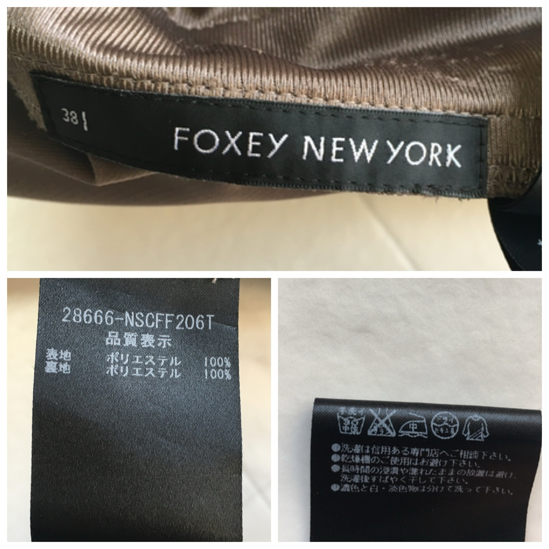 FOXEY NEW YORK(フォクシーニューヨーク)の美品　FOXEY フォクシー  美しいシルエット　洗える　スプリング　コート レディースのジャケット/アウター(その他)の商品写真