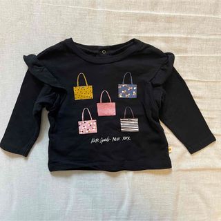 kate spade new york - 着用回数少なめ！ケイトスペード　黒色薄手スウェット　サイズ80