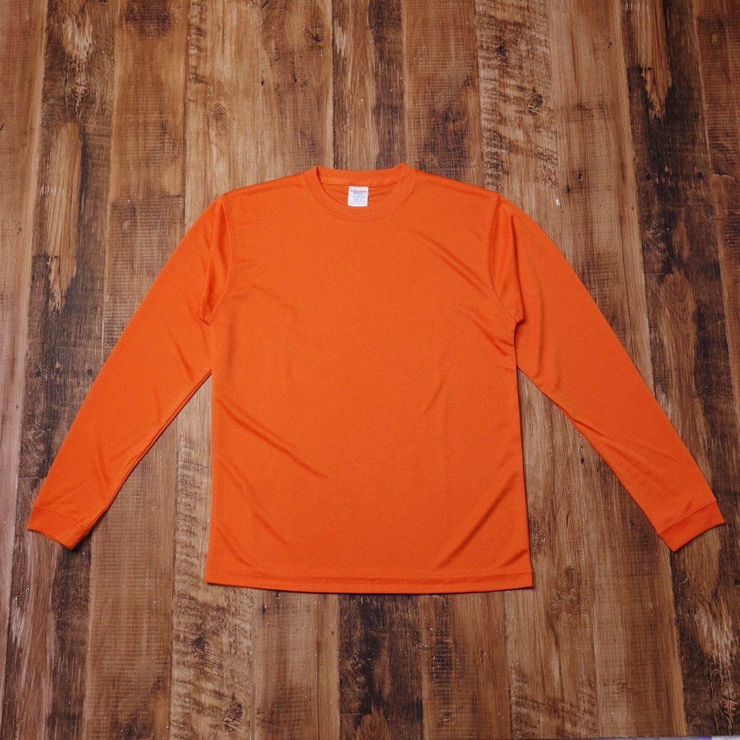UnitedAthle(ユナイテッドアスレ)のSサイズ 長袖Tシャツ ユナイテッドアスレ メンズ 未使用 オレンジ MG13 メンズのトップス(Tシャツ/カットソー(七分/長袖))の商品写真