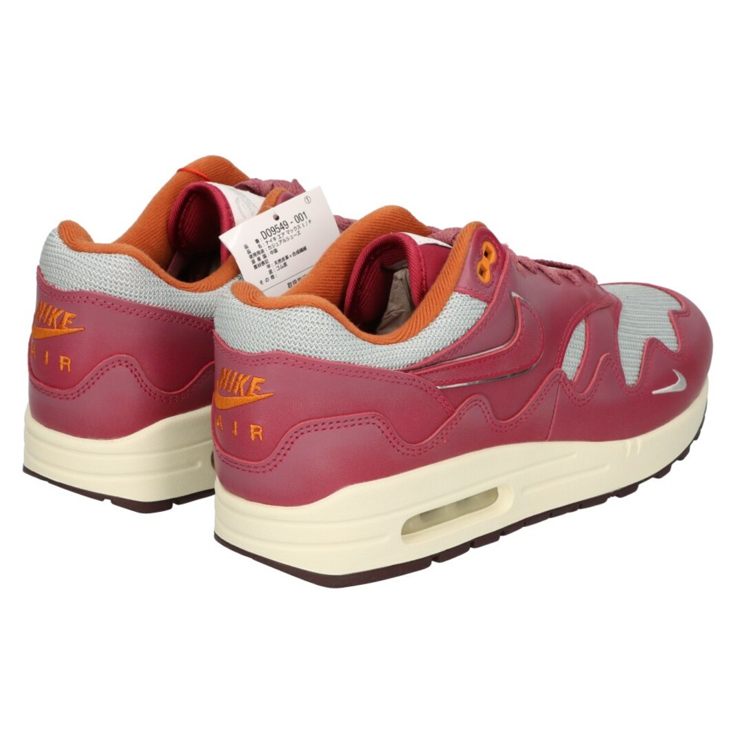 NIKE(ナイキ)のNIKE ナイキ ×Patta AIR MAX 1 NIGHT MAROON DO9549-001 パタ エアマックス1 ナイトマルーン ローカットスニーカー US9.5/27.5cm メンズの靴/シューズ(スニーカー)の商品写真