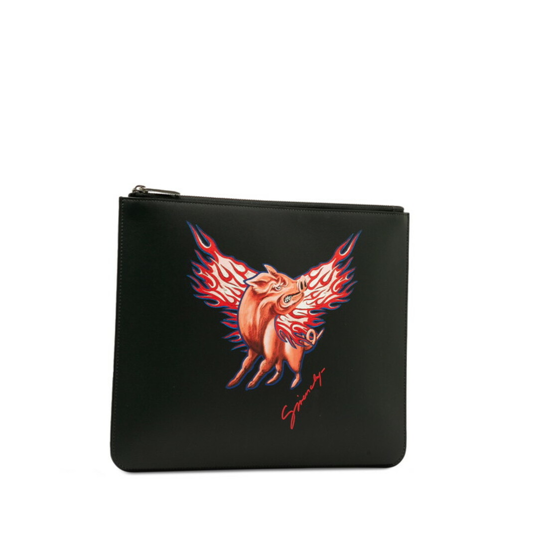 GIVENCHY(ジバンシィ)の美品 ジバンシー ゾディアックコレクション クラッチバッグ レザー メンズ Givenchy 【1-0141260】 メンズのバッグ(セカンドバッグ/クラッチバッグ)の商品写真