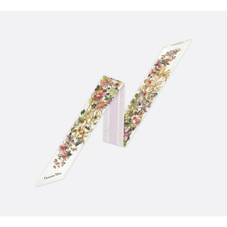 クリスチャンディオール(Christian Dior)の新作 新品 ディオール ミッツァ スカーフ フラワー 花柄 マルチカラー(バンダナ/スカーフ)