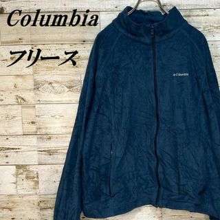 Columbia - 【184】USA規格ノコロンビアフルジップフリースジャケット刺繍ロゴ