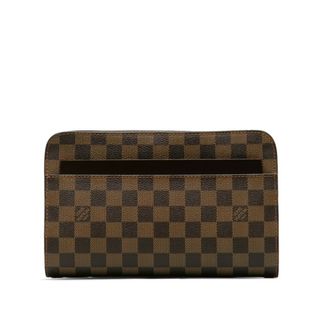 ルイヴィトン(LOUIS VUITTON)の美品 ルイ ヴィトン ダミエ サンルイ セカンドバッグ N51993 PVC レディース LOUIS VUITTON 【228-42070】(クラッチバッグ)