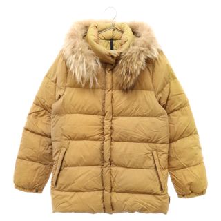 モンクレール(MONCLER)のMONCLER モンクレール FOURRURE DETACHABLE ダウンコート ジップアップジャケット ベージュ Z7HJ934 49353/97/68959 レディース(ダウンジャケット)