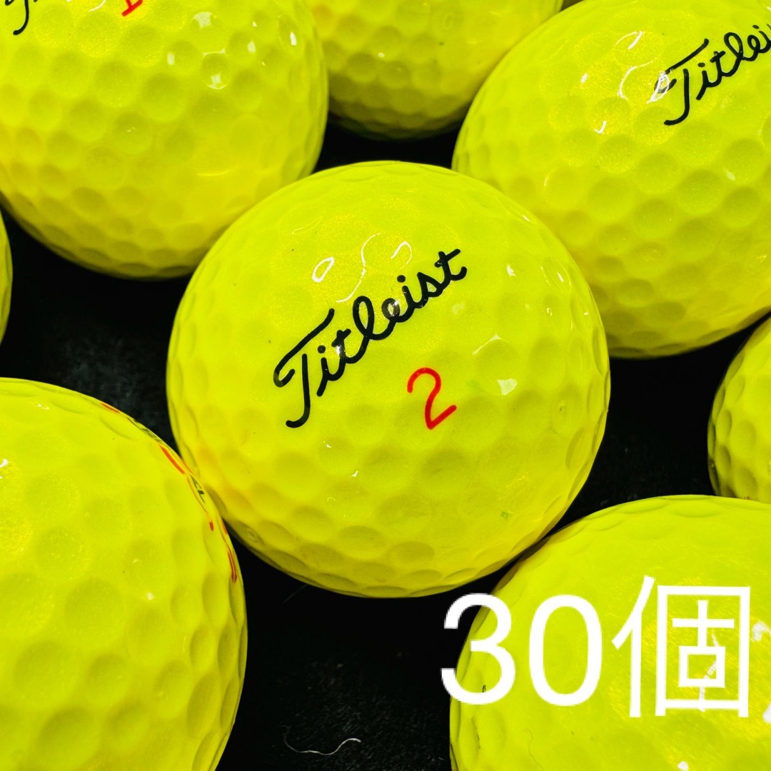 Titleist(タイトリスト)のタイトリスト  TRU FEEL  2022年モデル  30個　　イエロー スポーツ/アウトドアのゴルフ(その他)の商品写真