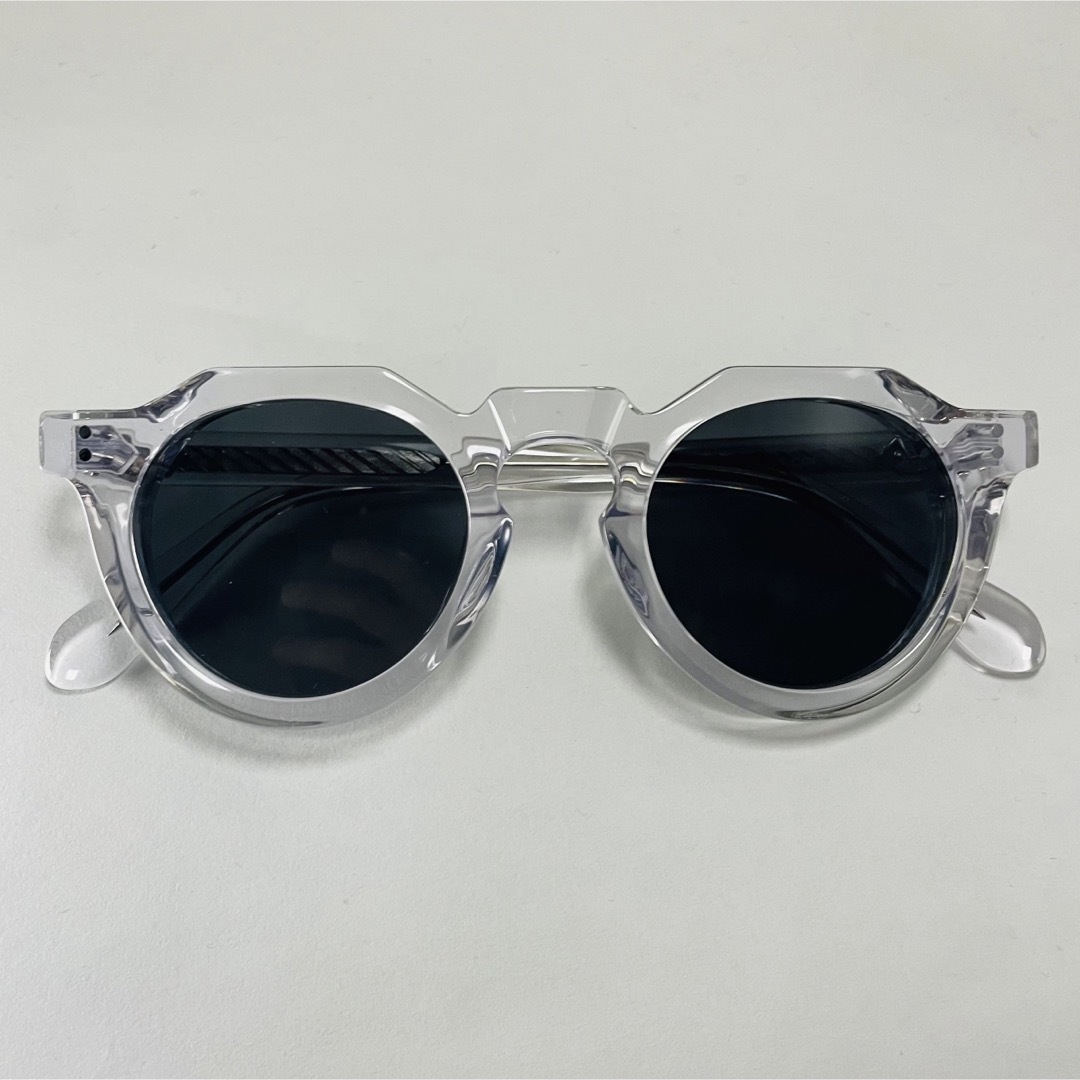 新品 クラウンパント クリアフレーム ブラックレンズ ビンテージ 伊達メガネ 黒 メンズのファッション小物(サングラス/メガネ)の商品写真