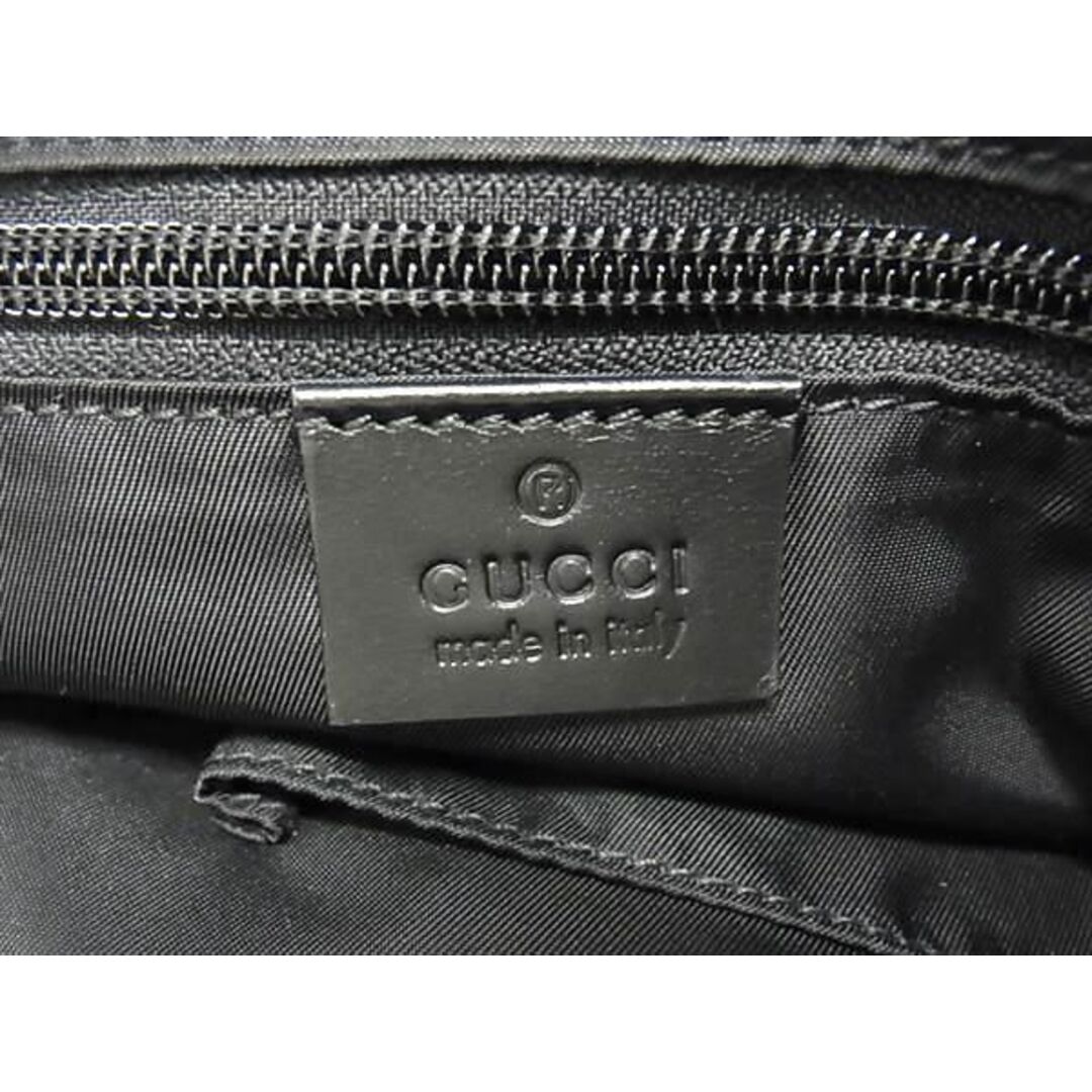 Gucci(グッチ)の■新品同様■ GUCCI グッチ 337070 シェリーライン ナイロン×レザー トートバッグ ショルダーバッグ ブラック系 FA1413 レディースのバッグ(トートバッグ)の商品写真