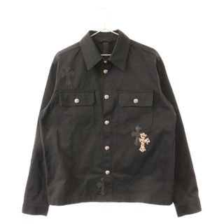 クロムハーツ(Chrome Hearts)のCHROME HEARTS クロムハーツ WORKDOG クロスパッチ付きワークドッグデニムジャケット ブラック(Gジャン/デニムジャケット)