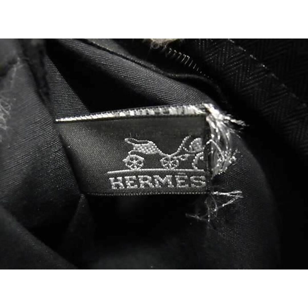 Hermes(エルメス)の■新品同様■ HERMES エルメス アカプルコMM トワルシェブロン×レザー シルバー金具 ハンドバッグ トートバッグ ブラック系 FA1348 レディースのバッグ(その他)の商品写真