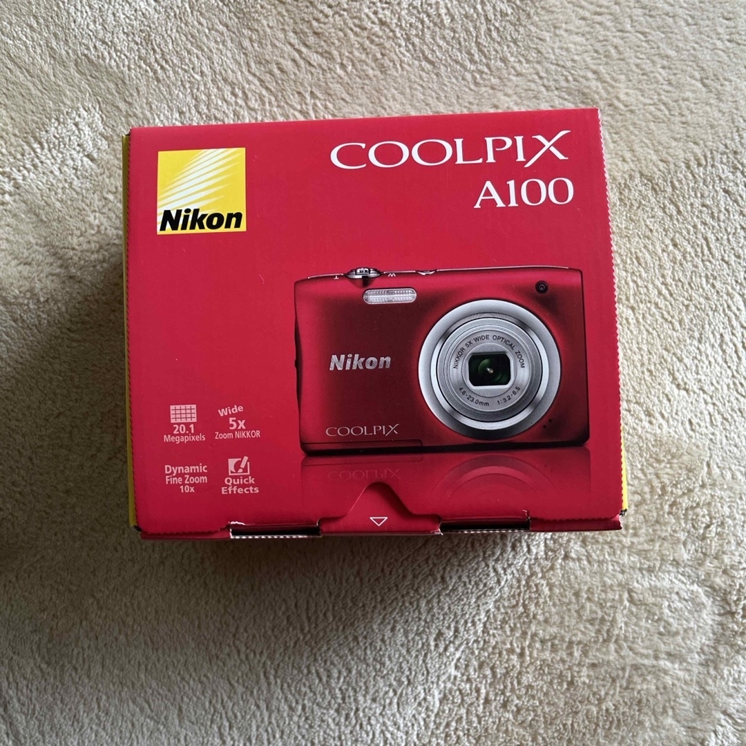 Nikon(ニコン)のNikon COOLPIX A 100 RED スマホ/家電/カメラのカメラ(コンパクトデジタルカメラ)の商品写真