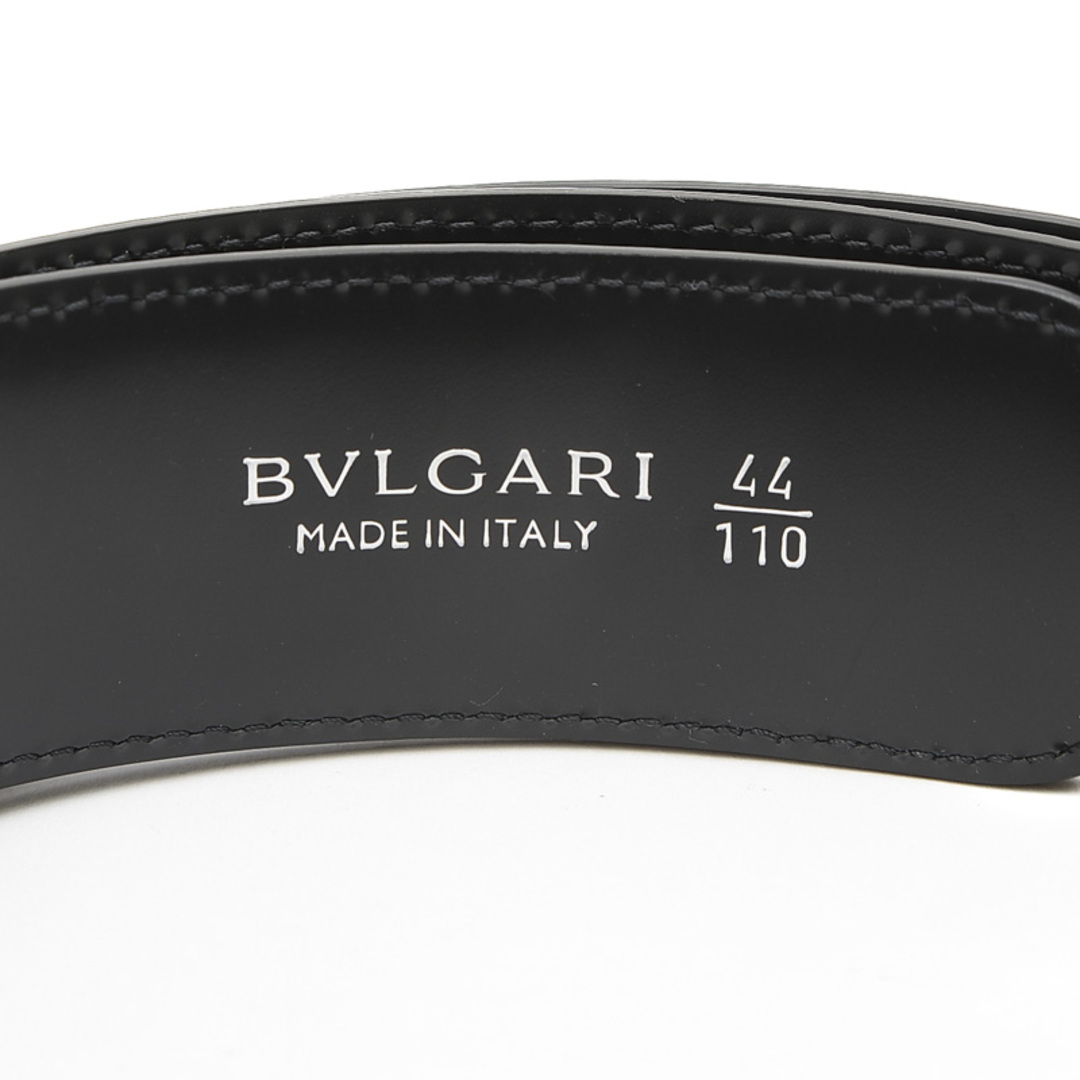 BVLGARI(ブルガリ)のブルガリ ブルガリブルガリ サークルロゴバックル ベルト レザー ブラック 38 メンズのファッション小物(ベルト)の商品写真