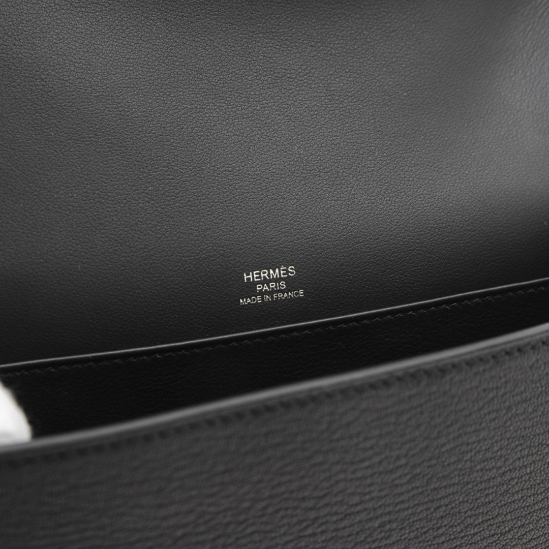 Hermes(エルメス)のエルメス ゲタ ショルダーバッグ シェーブルミゾール ブラック シルバー金具 U レディースのバッグ(ショルダーバッグ)の商品写真
