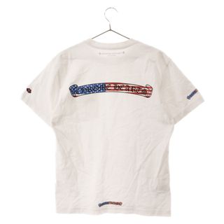 クロムハーツ(Chrome Hearts)のCHROME HEARTS クロムハーツ ×MATTY BOY America ×マッティボーイ 星条旗ロングスリーブカットソー 半袖Tシャツ ホワイト(Tシャツ/カットソー(半袖/袖なし))