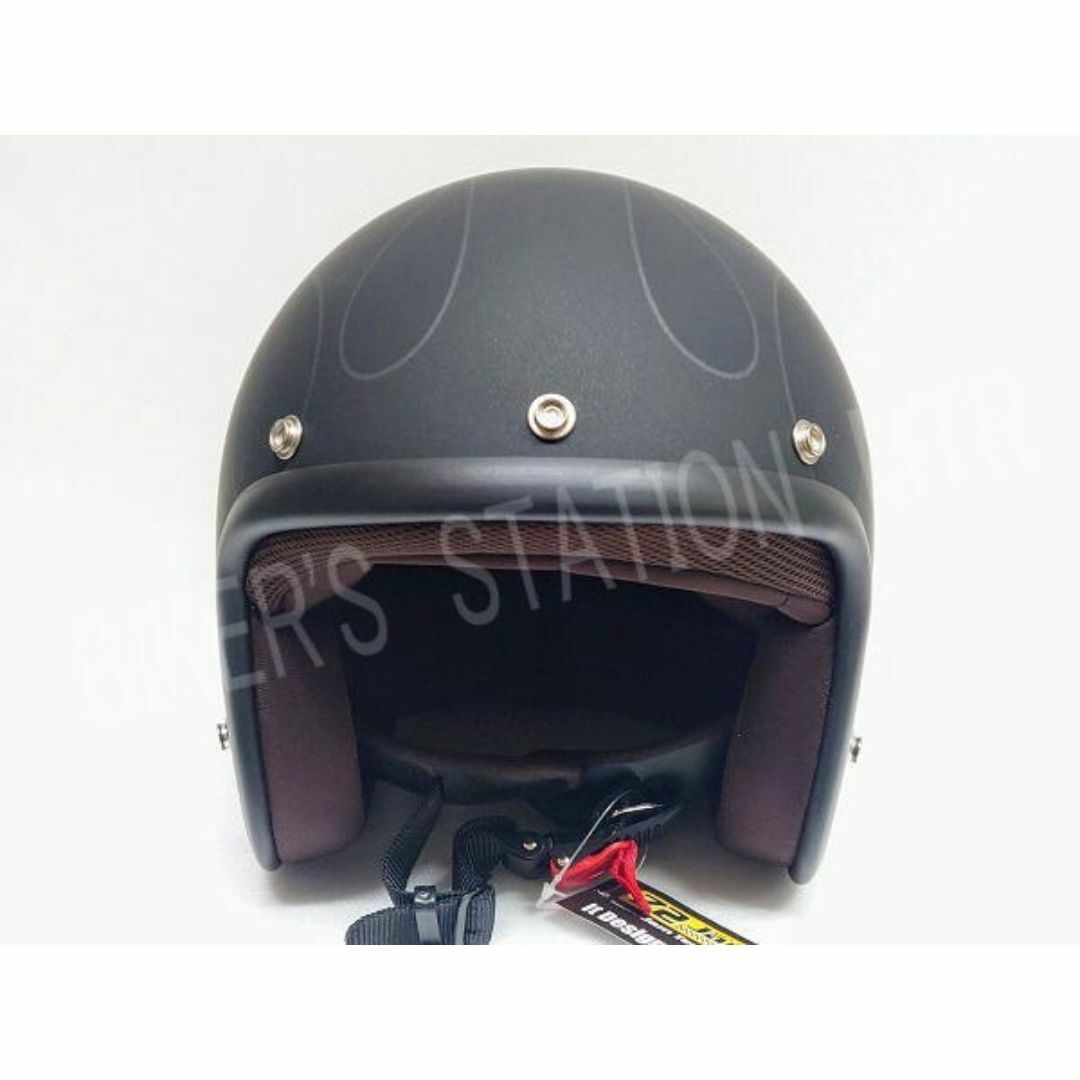72JAM　JJ-16　ジェットヘルメット　ブラック　フリーサイズ　 自動車/バイクのバイク(ヘルメット/シールド)の商品写真