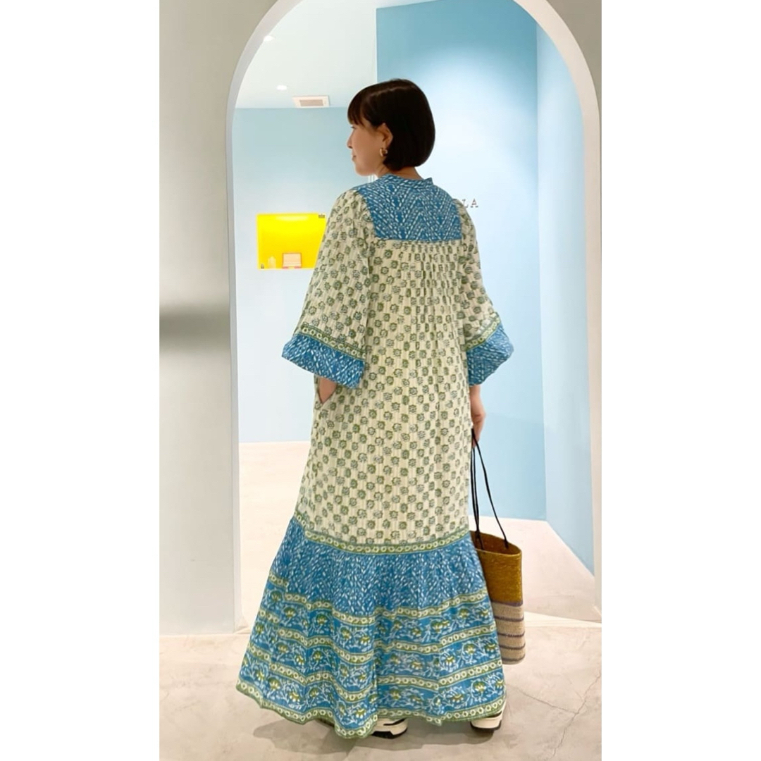 Sara Mallika(サラマリカ)のサラマリカ Cotton Kika Ethnic Print Dress レディースのワンピース(ロングワンピース/マキシワンピース)の商品写真