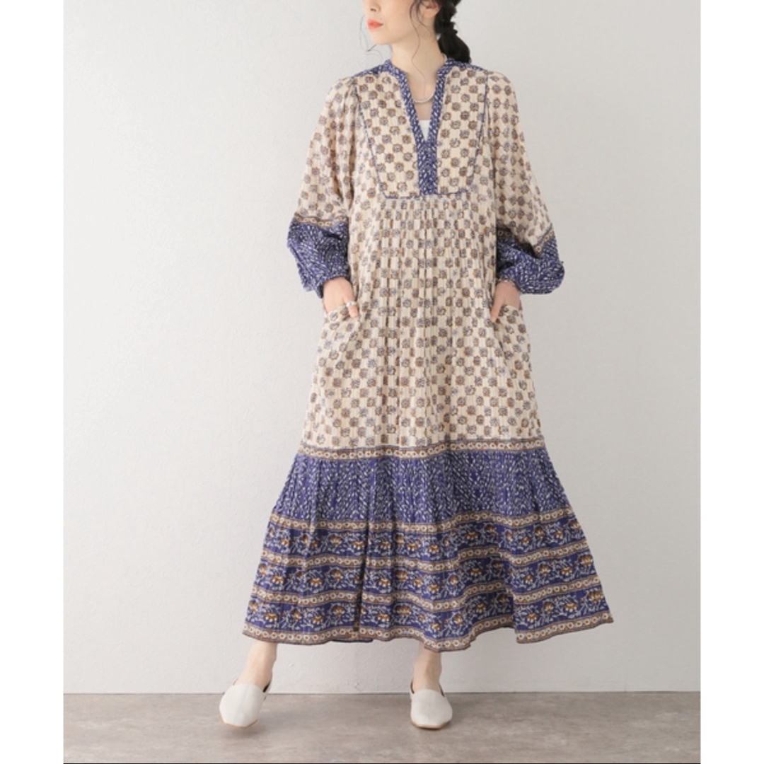 Sara Mallika(サラマリカ)のサラマリカ Cotton Kika Ethnic Print Dress レディースのワンピース(ロングワンピース/マキシワンピース)の商品写真