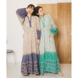 Sara Mallika - サラマリカ Cotton Kika Ethnic Print Dress