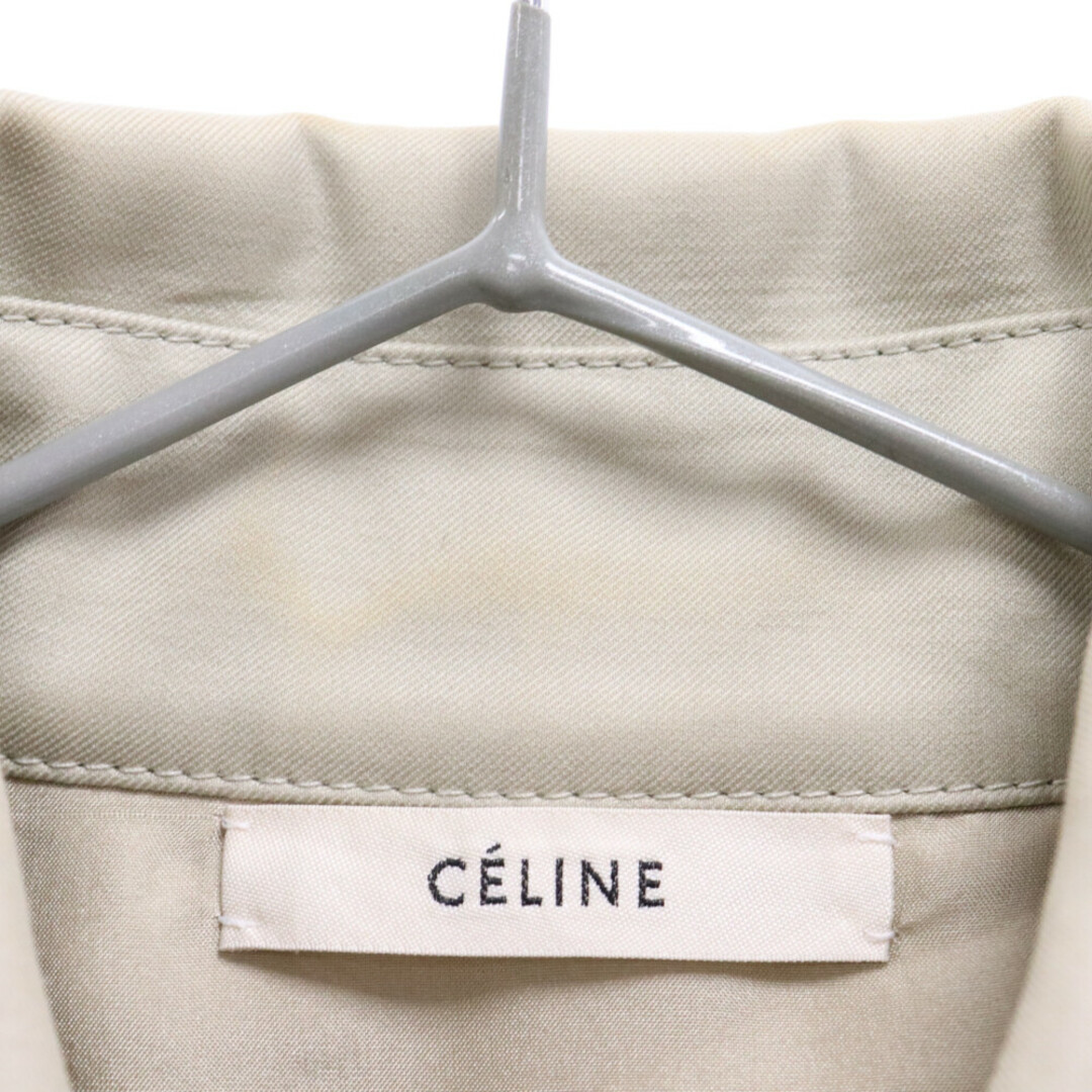 celine(セリーヌ)のCELINE セリーヌ フィービー期 ダブルフェイス ベルテッド ドッキング ロングトレンチ コート ベージュ 28V36/6073 メンズのジャケット/アウター(トレンチコート)の商品写真