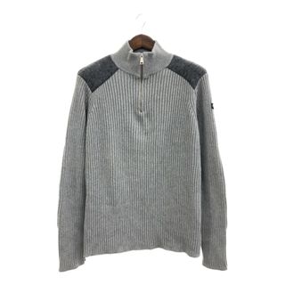 ショット(schott)のSchott ショット コマンドセーター ハーフジップ トップス 大きいサイズ グレー (メンズ 3XL) 中古 古着 Q0070(ニット/セーター)