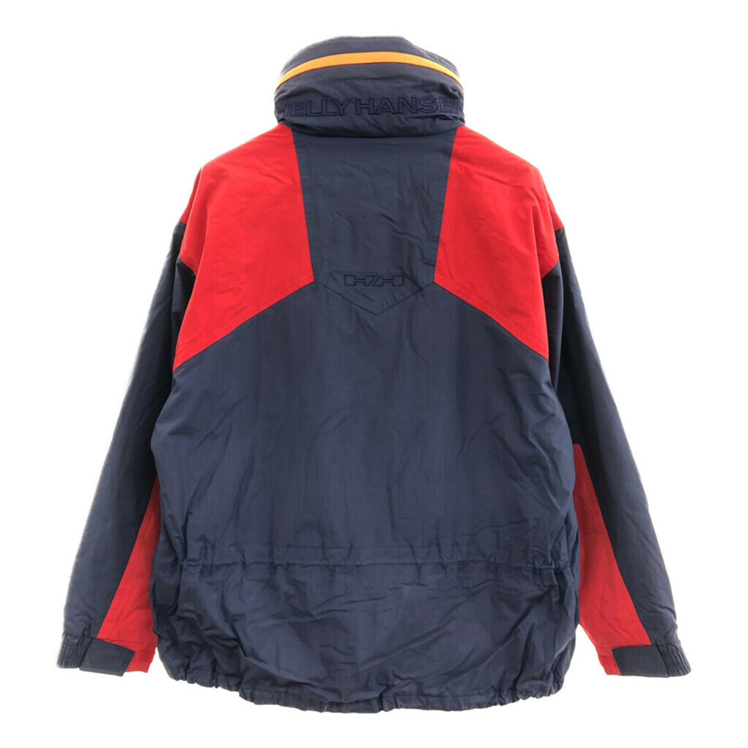 HELLY HANSEN(ヘリーハンセン)の90年代 HELLY HANSEN ヘリーハンセン Helly-Tech ナイロン ジャケット アウター アウトドア 防水 ネイビー (メンズ XL) 中古 古着 Q0104 メンズのジャケット/アウター(その他)の商品写真