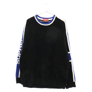 シュプリーム(Supreme)のSUPREME シュプリーム 22AW Stripe Chenille Sweater ストライプシェニールセーター 長袖セーター ブラック/ブルー(ニット/セーター)