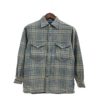 PENDLETON - 60年代 PENDLETON ペンドルトン ネルシャツ アメカジ ヴィンテージ ボックスシルエット チェック (ボーイズ XL) 中古 古着 Q0137