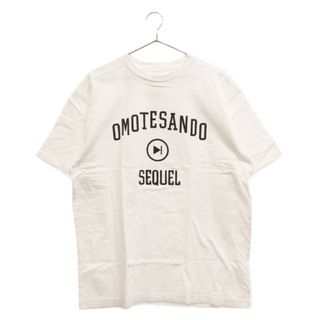 SEQUEL シークエル OMOTESANDO フロントプリント半袖Tシャツ ホワイト(Tシャツ/カットソー(半袖/袖なし))