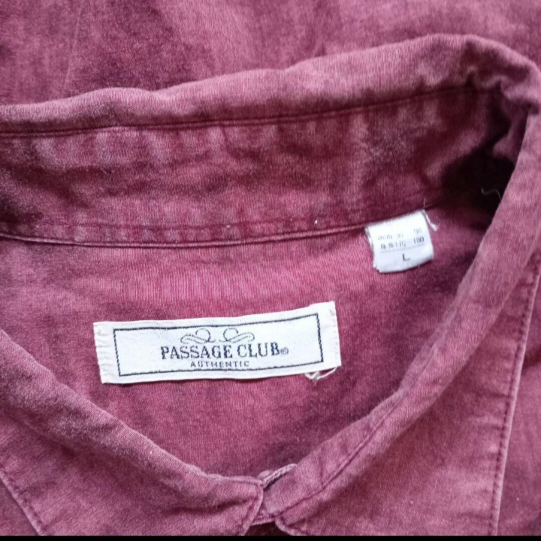 PASSAGECLUBムラ染めヴィンテージシャツ メンズのトップス(シャツ)の商品写真